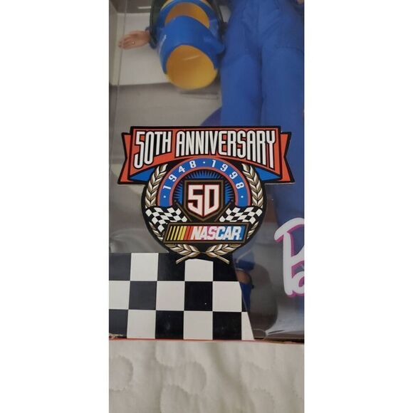 NEW VINTAGE COLLECTIBLE NASCAR 50TH ANNIVERSARY BARBIE - Picture 2 of 5